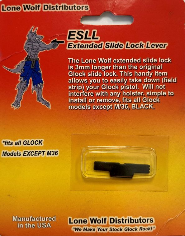 EXTENDED SLIDE LOCK LEVER - BLACK.